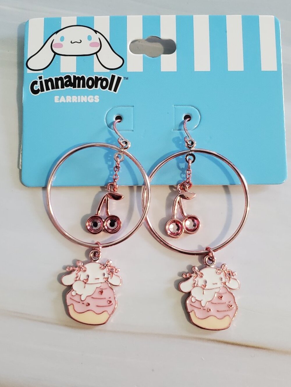 ✨$5 OFF $25 ✨ Sanrio Cinnamoroll Cherry Earrings